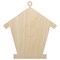 Birdhouse Silhouette with Heart Unfinished Wood Shape Piece Cutout for DIY Craft Projects